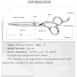 Durable Hairdressing Thinning Scissors Small Curvature Sword Shaped Back